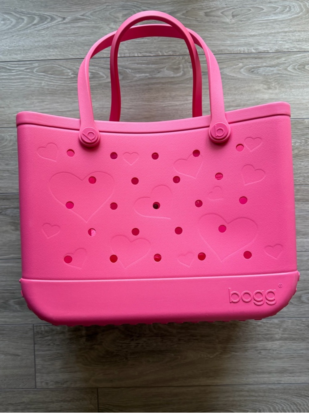 Bogg Bag Pink Heart Tote -